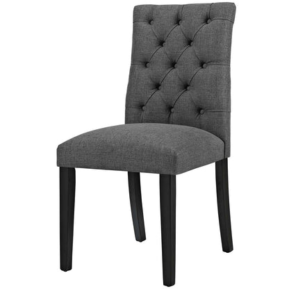 Duchess Dining Chair Fabric Set of 4, Fabric, Grey Gray 15813