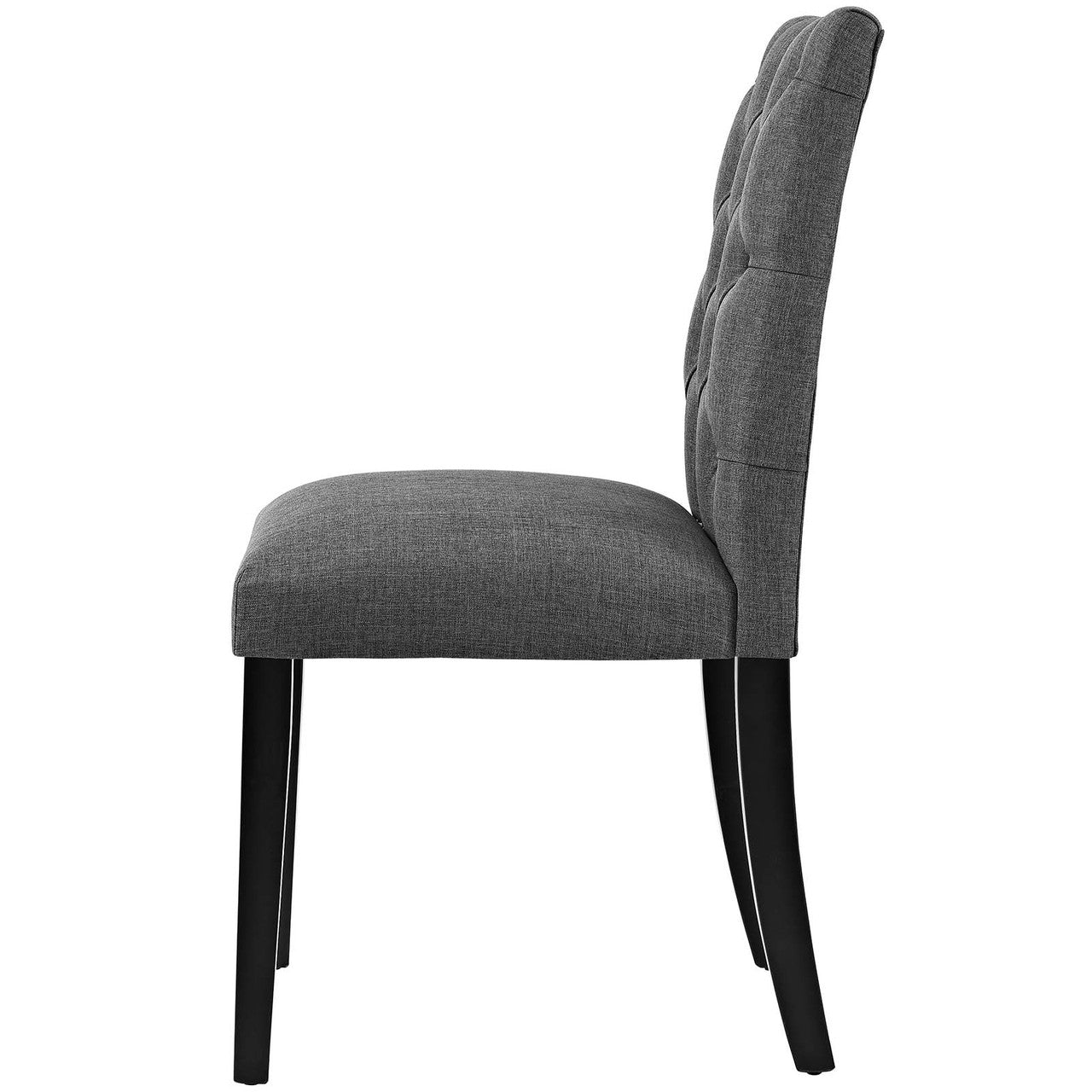 Duchess Dining Chair Fabric Set of 4, Fabric, Grey Gray 15813