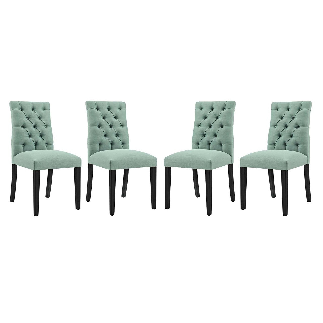 Duchess Dining Chair Fabric Set of 4, Fabric, Blue 15814