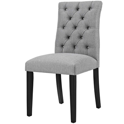 Duchess Dining Chair Fabric Set of 4, Fabric, Light Grey Gray 15815