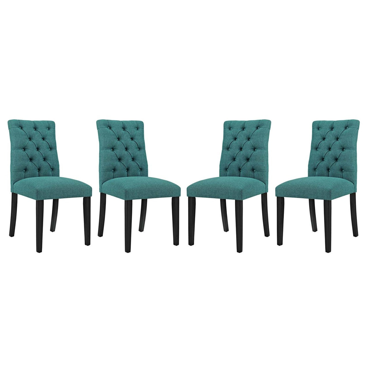 Duchess Dining Chair Fabric Set of 4, Fabric, Aqua Blue 15817