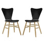 Cascade Dining Chair Set of 2, Wood, Black 15434