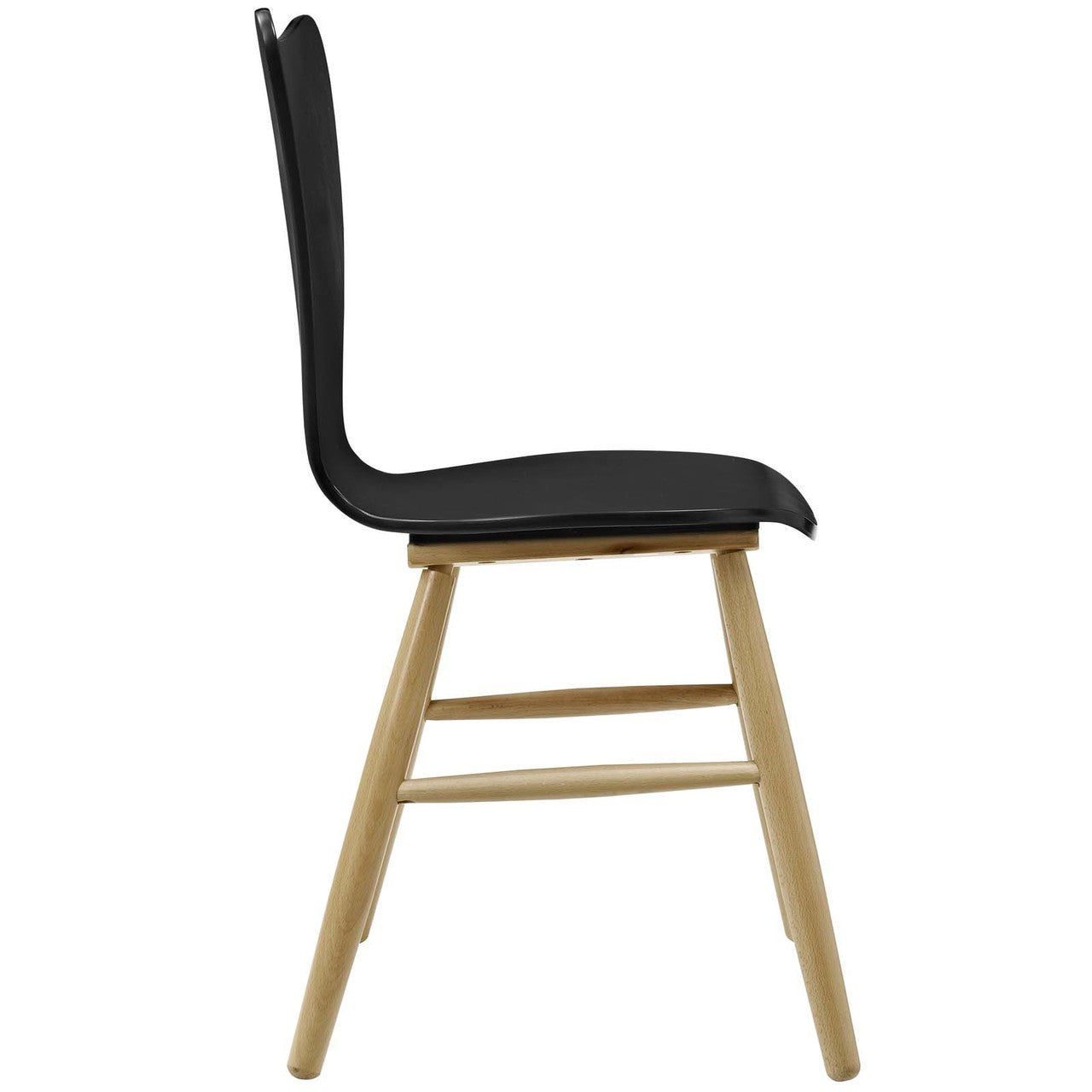 Cascade Dining Chair Set of 2, Wood, Black 15434