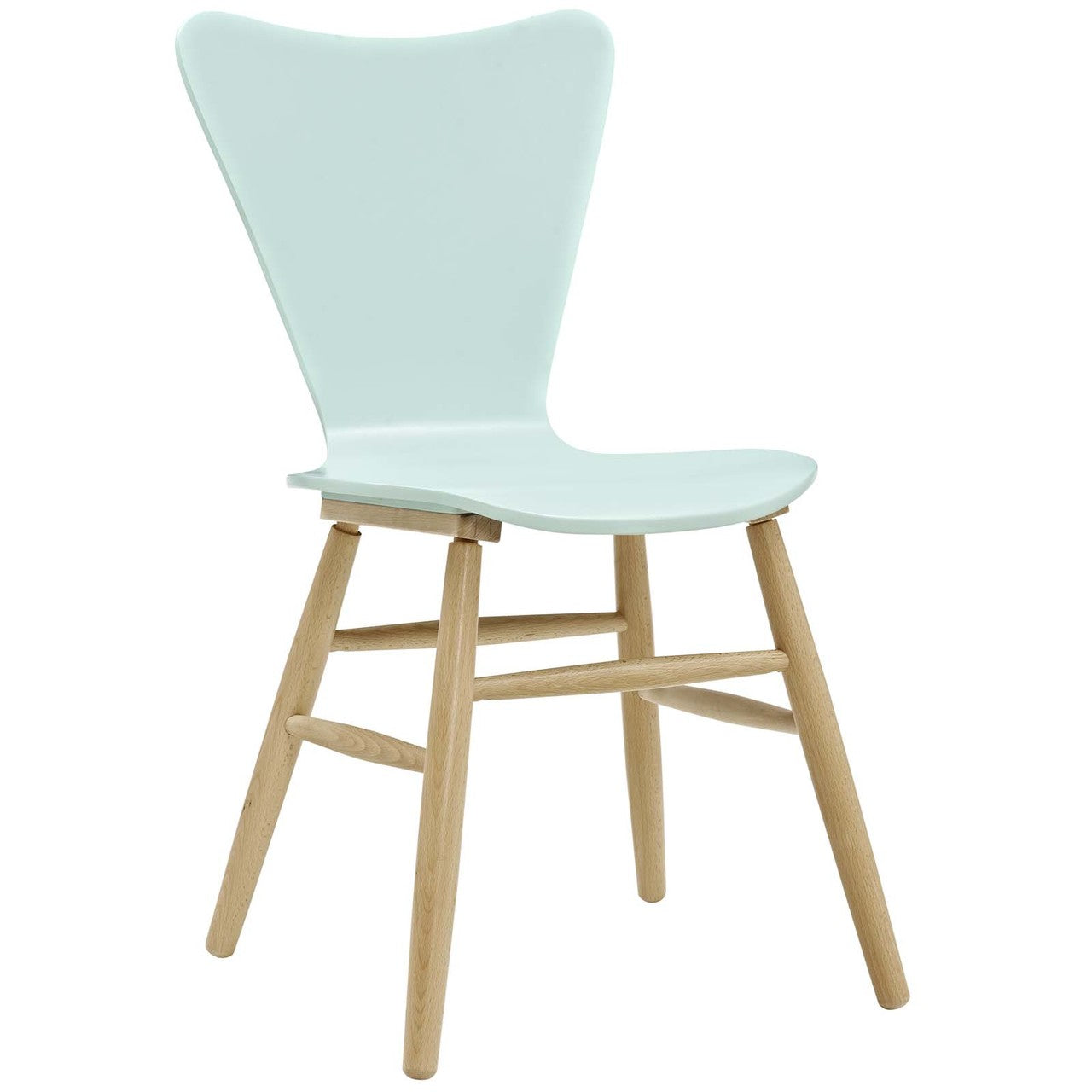 Cascade Dining Chair Set of 2, Wood, Light Blue 15436