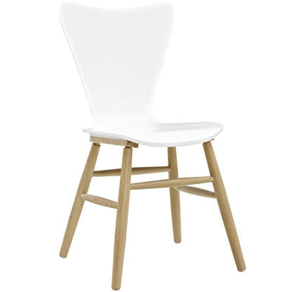Cascade Dining Chair Set of 2, Wood, White 15438