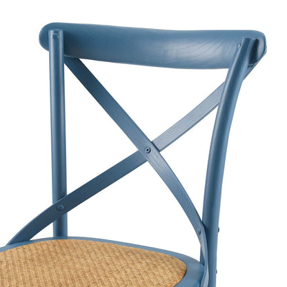 Gear Dining Side Chair Set of 2, Wood, Blue, 18206