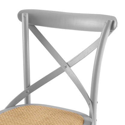 Gear Dining Side Chair Set of 2, Wood, Light Grey Gray, 18207