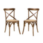 Gear Dining Side Chair Set of 2, Wood, Brown 15450