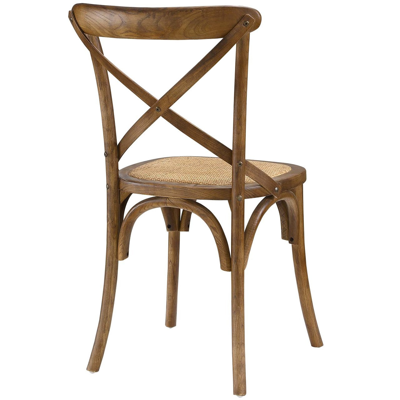 Gear Dining Side Chair Set of 2, Wood, Brown 15450