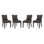 Marquis Dining Chair Fabric Set of 4, Fabric, Brown 15825