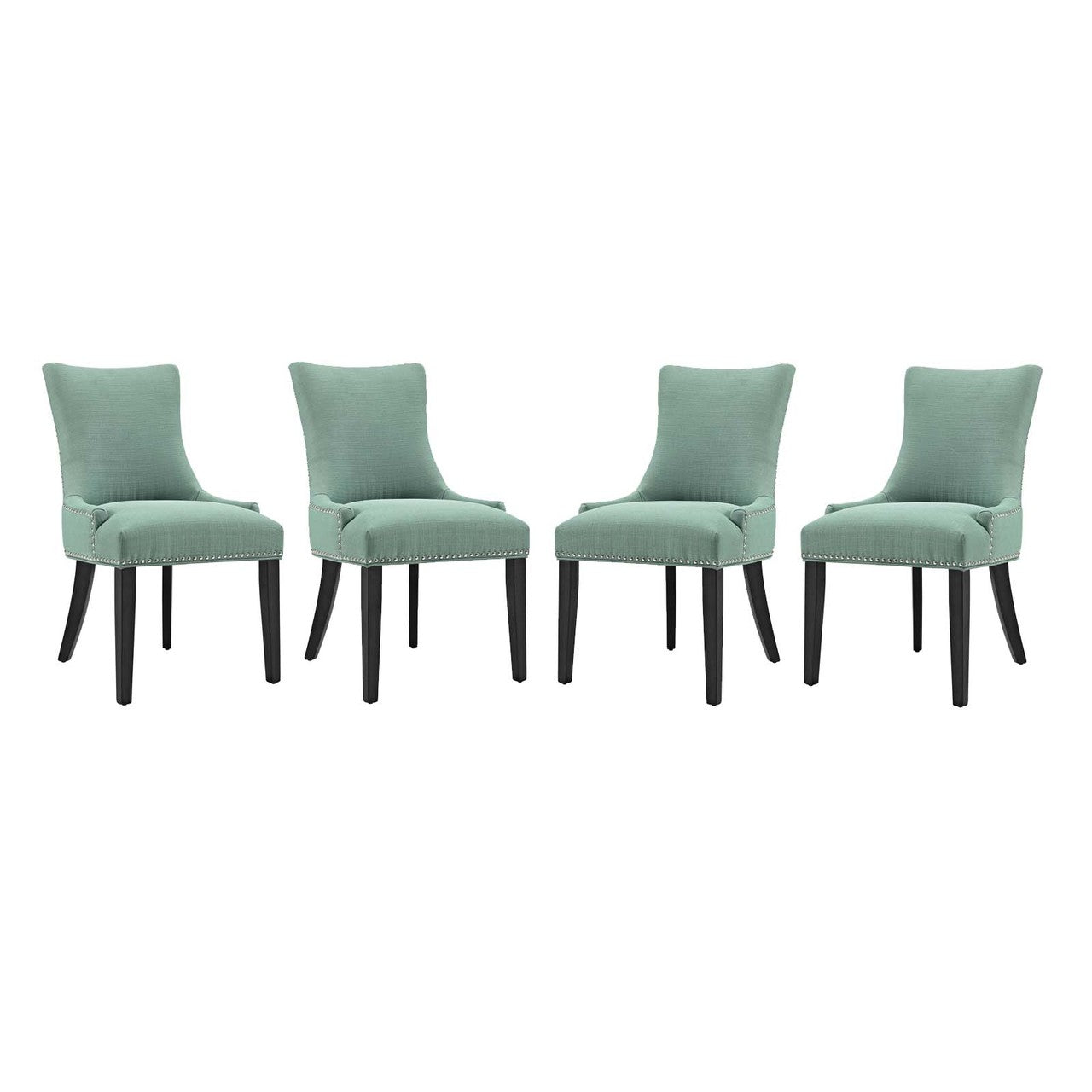 Marquis Dining Chair Fabric Set of 4, Fabric, Blue 15829
