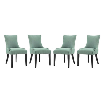 Marquis Dining Chair Fabric Set of 4, Fabric, Blue 15829