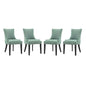 Marquis Dining Chair Fabric Set of 4, Fabric, Blue 15829