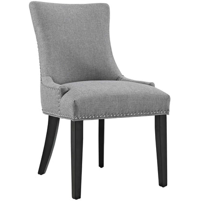 Marquis Dining Chair Fabric Set of 4, Fabric, Light Grey Gray 15830
