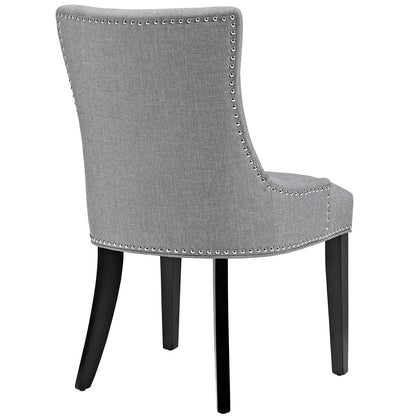 Marquis Dining Chair Fabric Set of 4, Fabric, Light Grey Gray 15830
