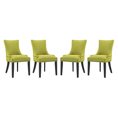 Marquis Dining Chair Fabric Set of 4, Fabric, Green 15833