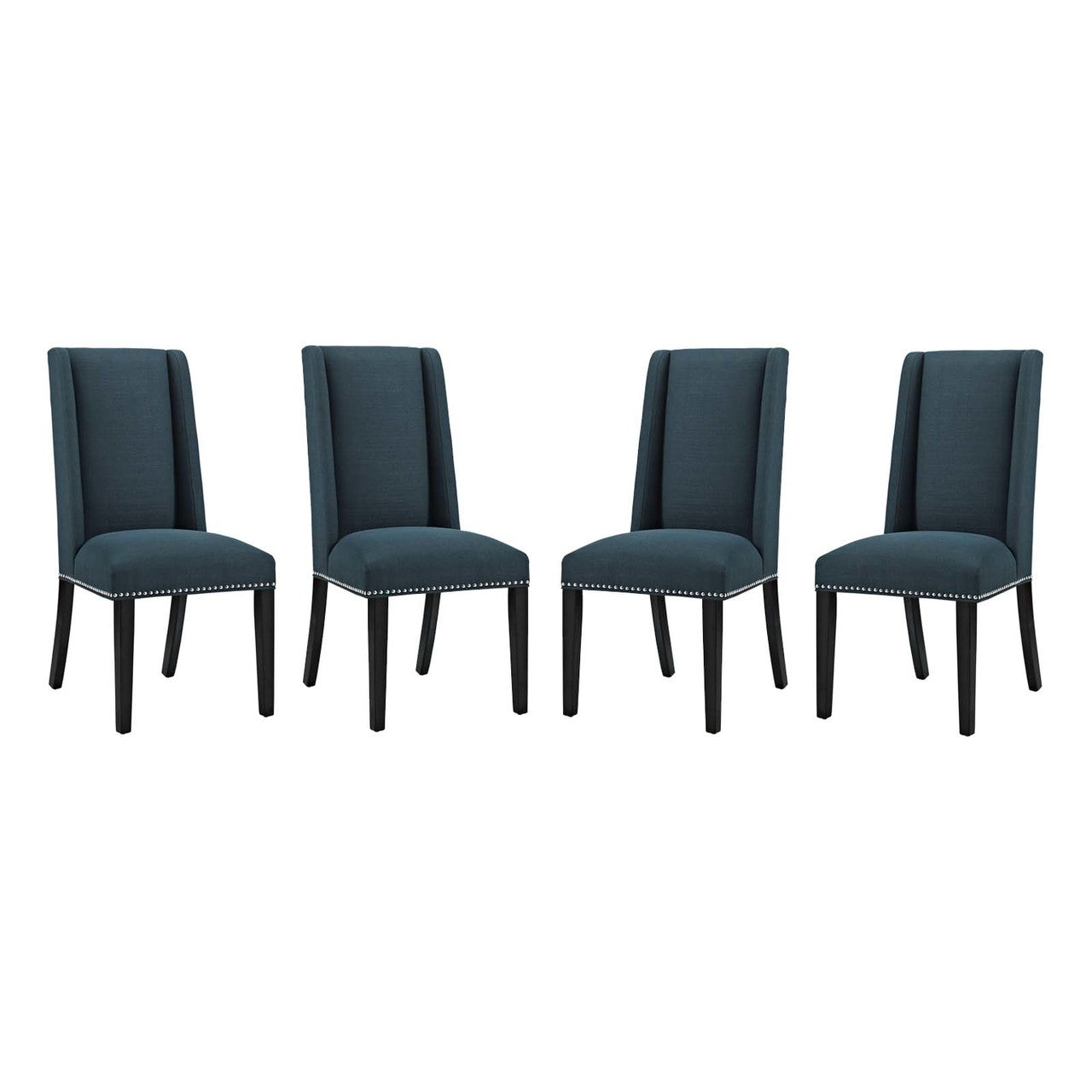Baron Dining Chair Fabric Set of 4, Fabric, Navy Blue 15838