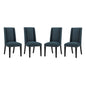 Baron Dining Chair Fabric Set of 4, Fabric, Navy Blue 15838