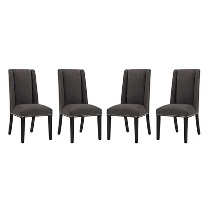 Baron Dining Chair Fabric Set of 4, Fabric, Brown 15840