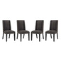 Baron Dining Chair Fabric Set of 4, Fabric, Brown 15840