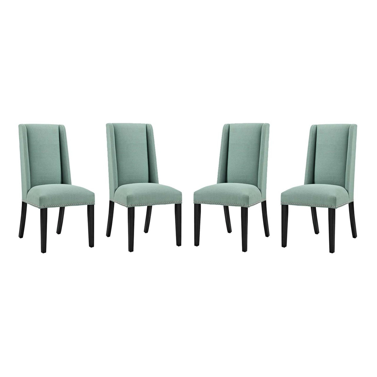 Baron Dining Chair Fabric Set of 4, Fabric, Blue 15844