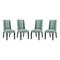 Baron Dining Chair Fabric Set of 4, Fabric, Blue 15844
