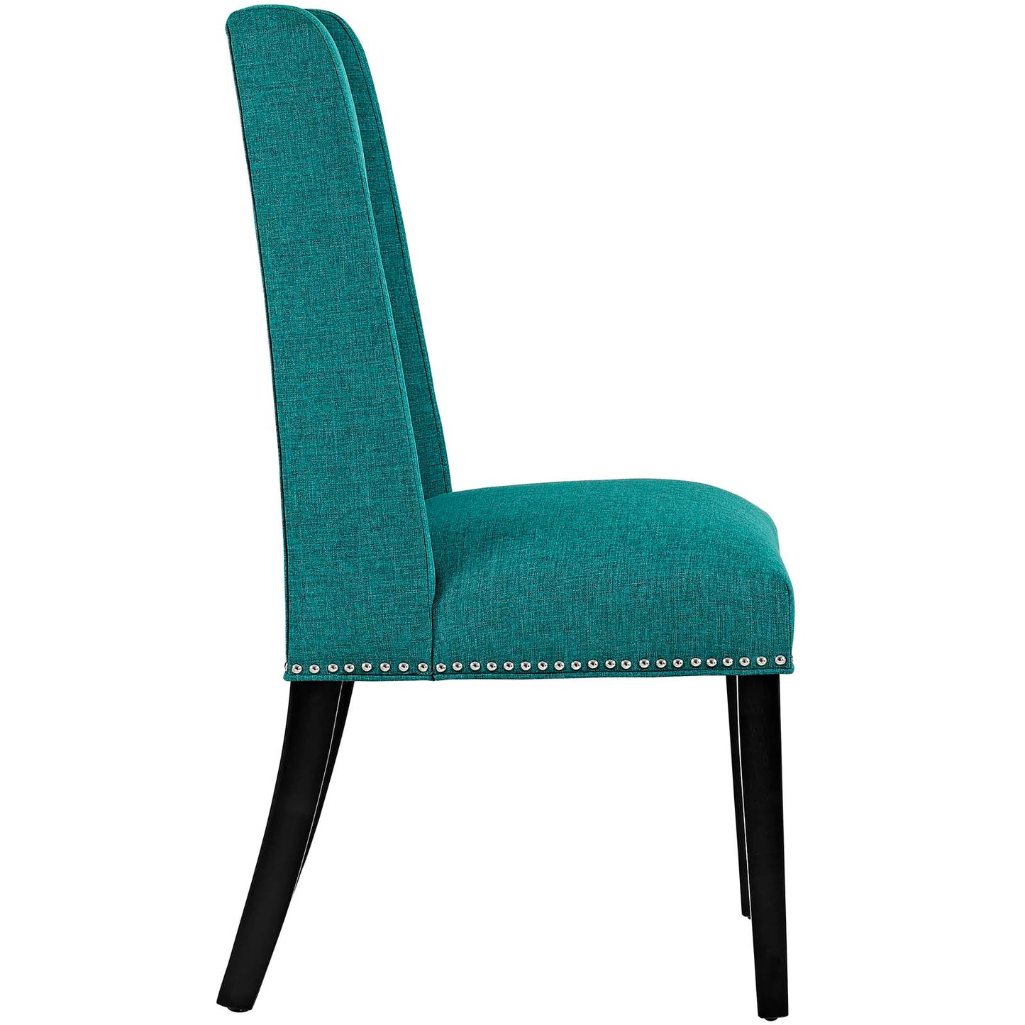 Baron Dining Chair Fabric Set of 4, Fabric Wood, Aqua Blue, 17452