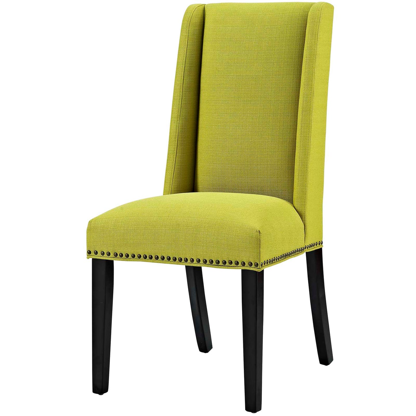 Baron Dining Chair Fabric Set of 4, Fabric Wood, Green, 17453