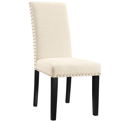 Parcel Dining Side Chair Fabric Set of 4, Fabric, Beige 15475