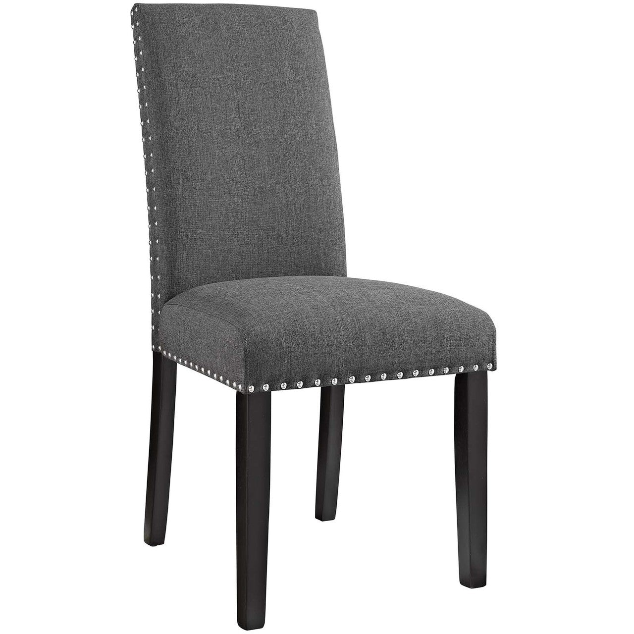 Parcel Dining Side Chair Fabric Set of 4, Fabric, Grey Gray 15476