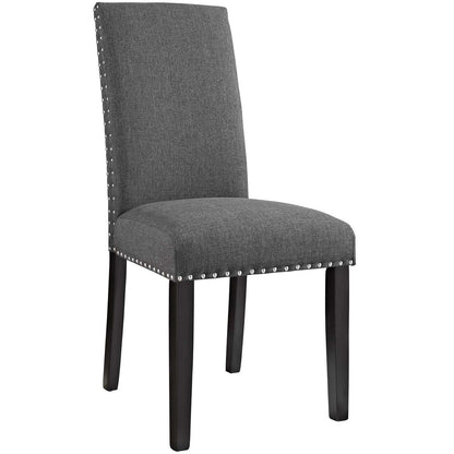 Parcel Dining Side Chair Fabric Set of 4, Fabric, Grey Gray 15476