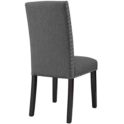 Parcel Dining Side Chair Fabric Set of 4, Fabric, Grey Gray 15476