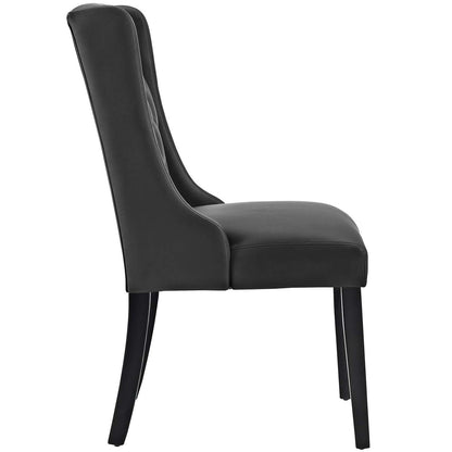 Baronet Dining Chair Vinyl Set of 2, Faux Vinyl Leather, Black 15480