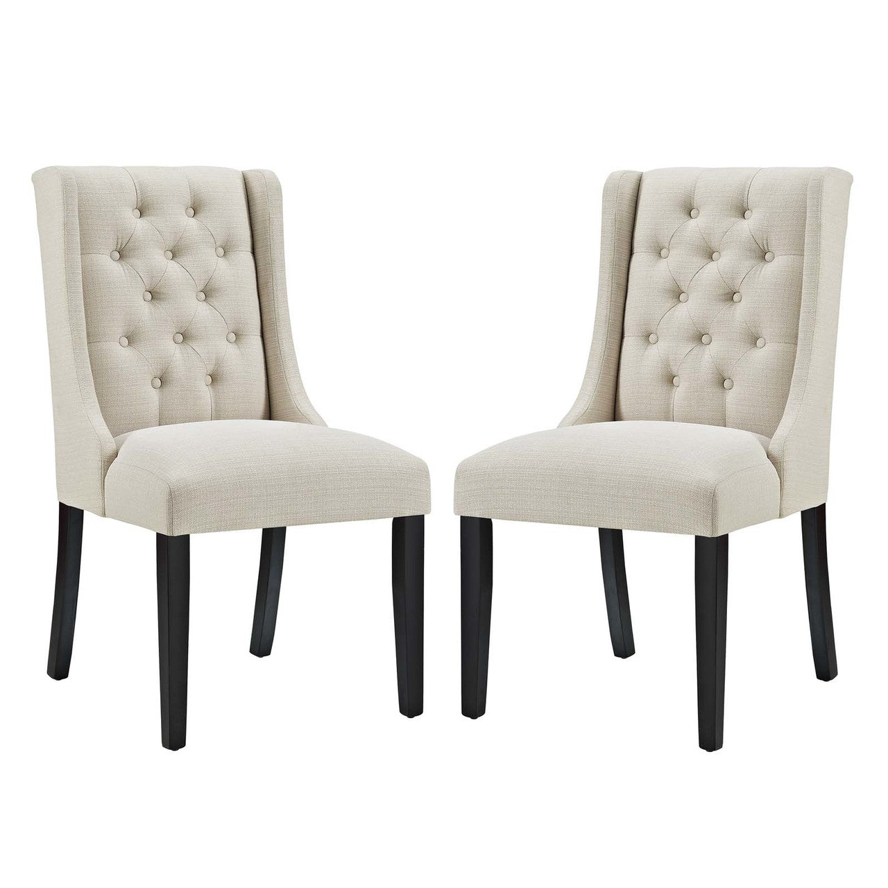 Baronet Dining Chair Fabric Set of 2, Fabric, Beige 15864