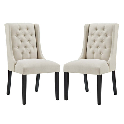 Baronet Dining Chair Fabric Set of 2, Fabric, Beige 15864