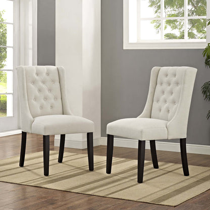 Baronet Dining Chair Fabric Set of 2, Fabric, Beige 15864