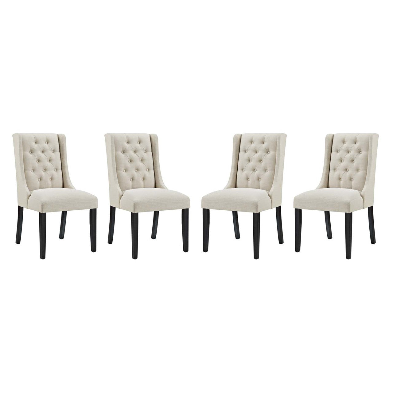 Baronet Dining Chair Fabric Set of 4, Fabric, Beige 15867