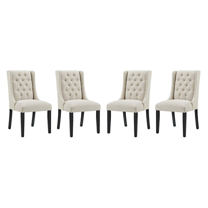 Baronet Dining Chair Fabric Set of 4, Fabric, Beige 15867