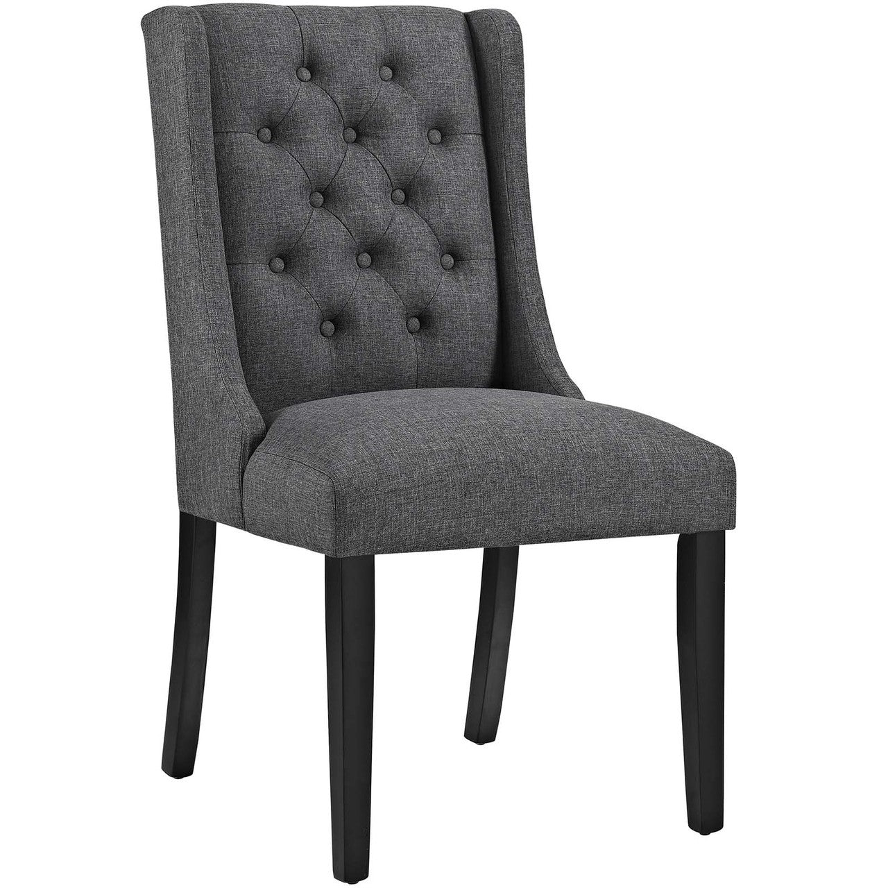 Baronet Dining Chair Fabric Set of 4, Fabric, Grey Gray 15868