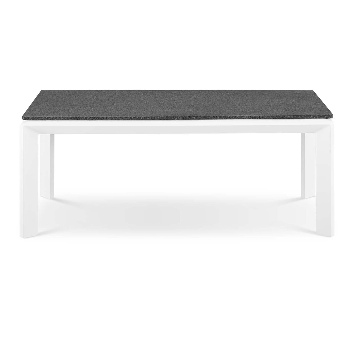 Riverside Aluminum Outdoor Patio Coffee Table, Aluminum, Metal, Steel, White, 18222