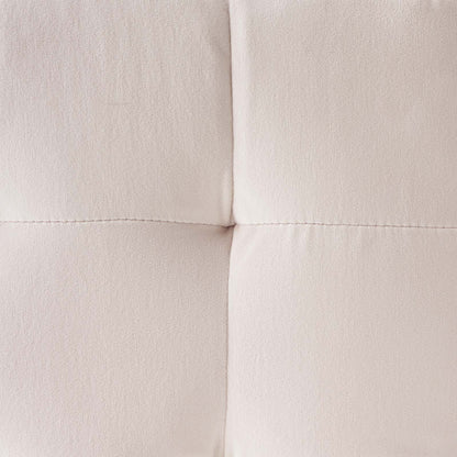 Contour Tufted Cube Performance Velvet Ottoman, Velvet Fabric, Pink, 17836