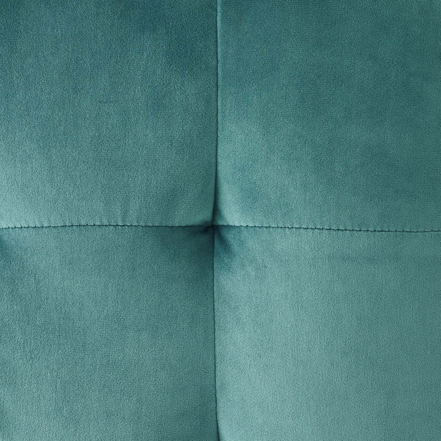 Contour Tufted Cube Performance Velvet Ottoman, Velvet Fabric, Aqua Blue, 17837