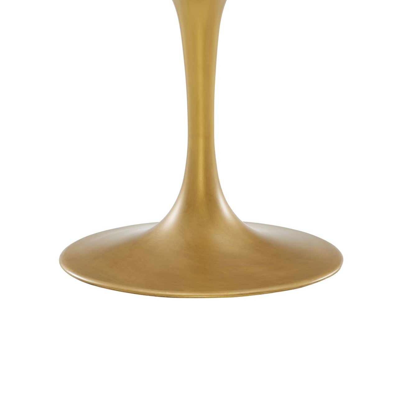 Drive 60" Round Wood Top Dining Table, Wood Metal Steel, Black Gold 15880