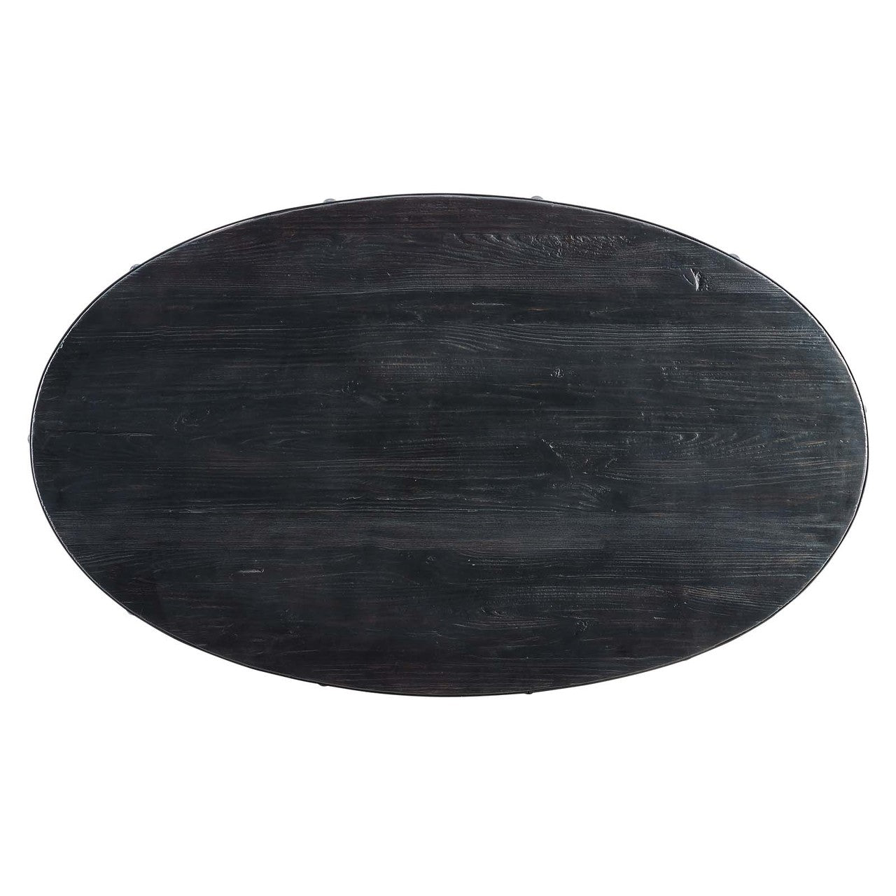 Drive Wood Top Coffee Table, Wood Metal Steel, Black Gold 15885