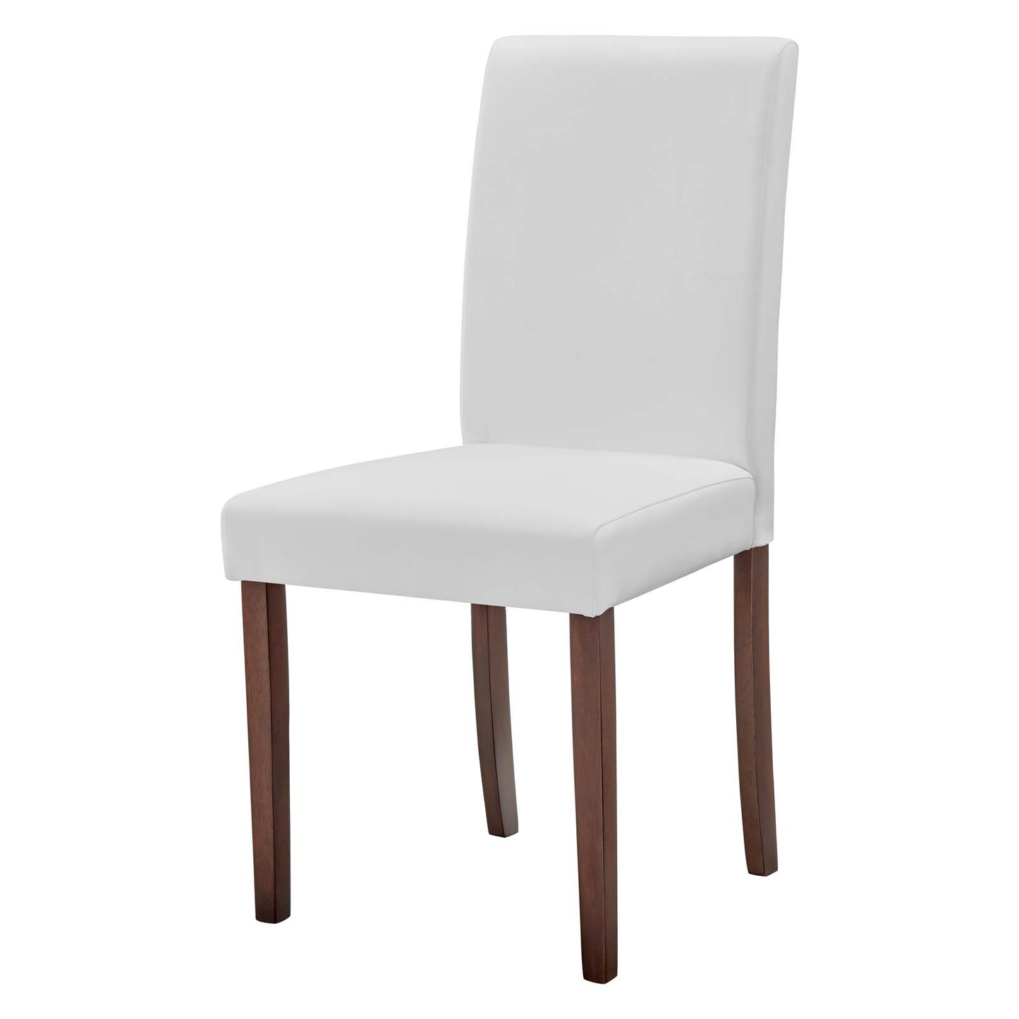 Prosper Faux Leather Dining Side Chair Set of 2, Faux Leather, Wood, White, 18232