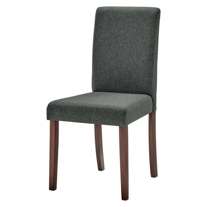 Prosper Upholstered Fabric Dining Side Chair Set of 2, Fabric, Wood, Grey Gray, 18235