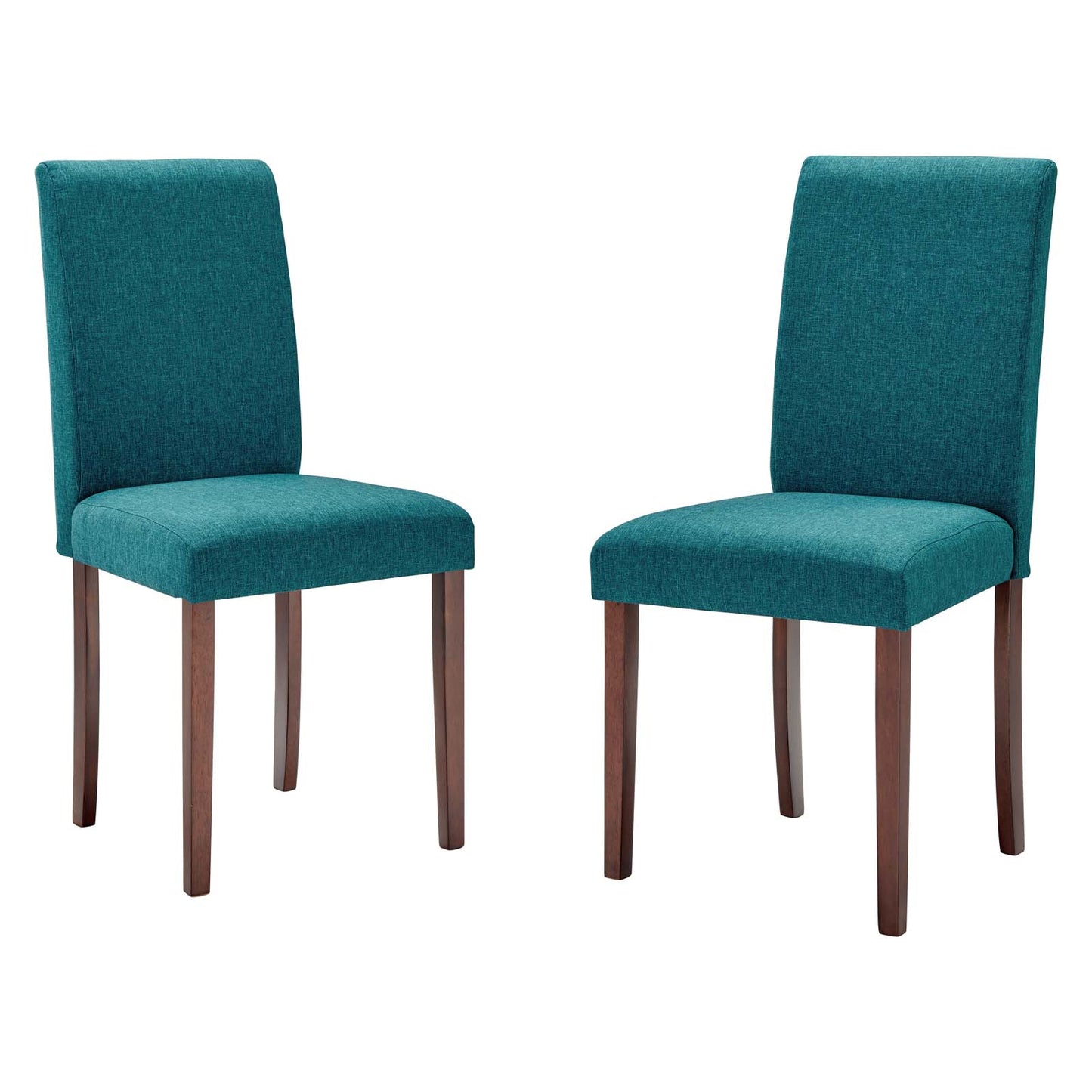 Prosper Upholstered Fabric Dining Side Chair Set of 2, Fabric, Wood, Teal Blue, 18236