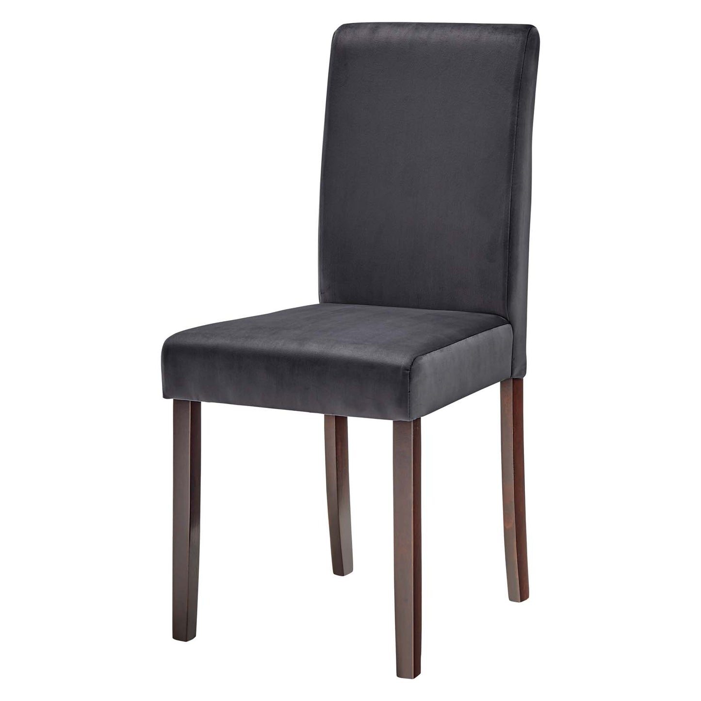 Prosper Upholstered Velvet Dining Side Chair Set of 2, Velvet, Wood, Grey Gray, 18238
