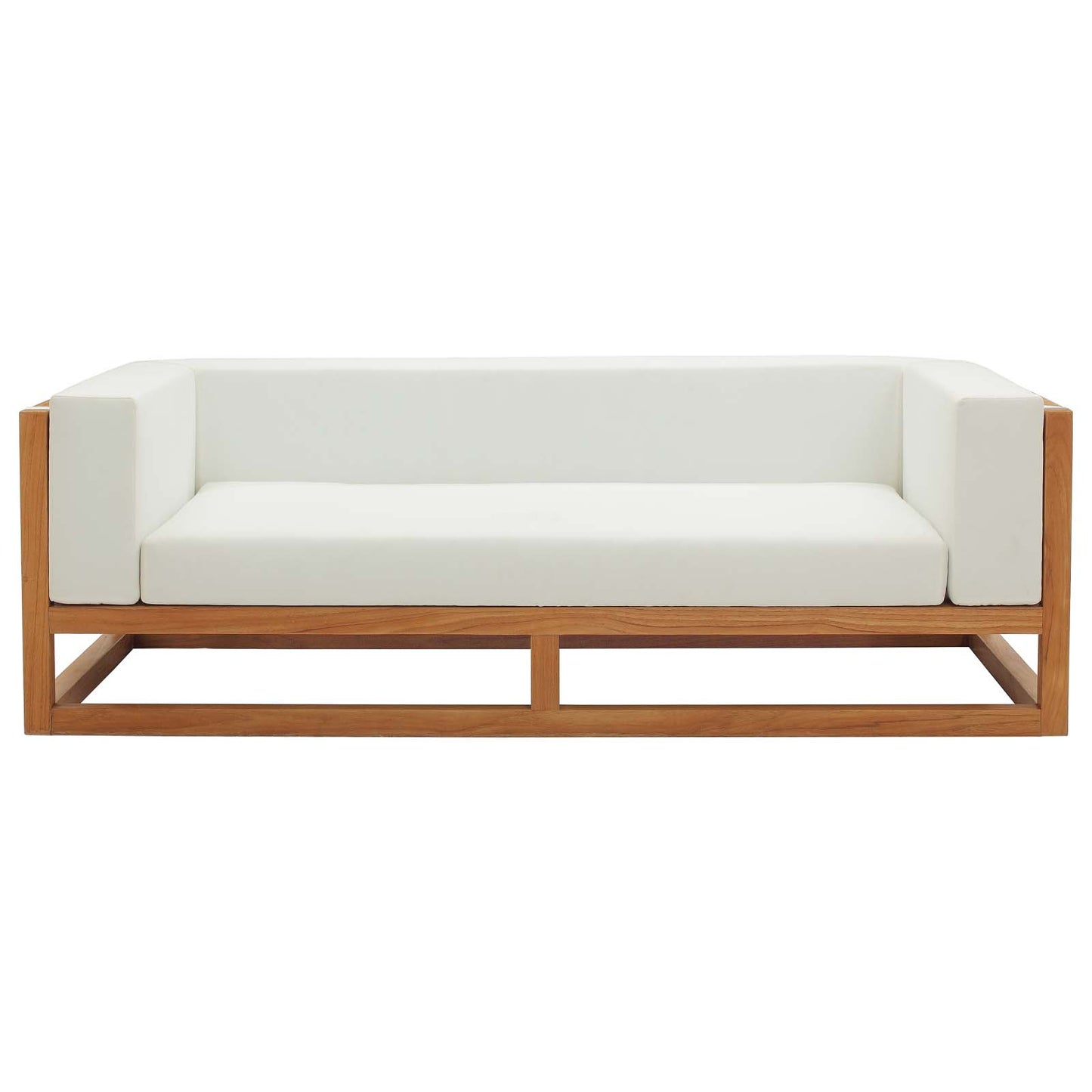 Newbury 4 Piece Outdoor Patio Set, Wood, Natural White, 17871