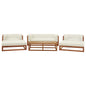 Newbury 6 Piece Outdoor Patio Set, Wood, Natural White, 17872